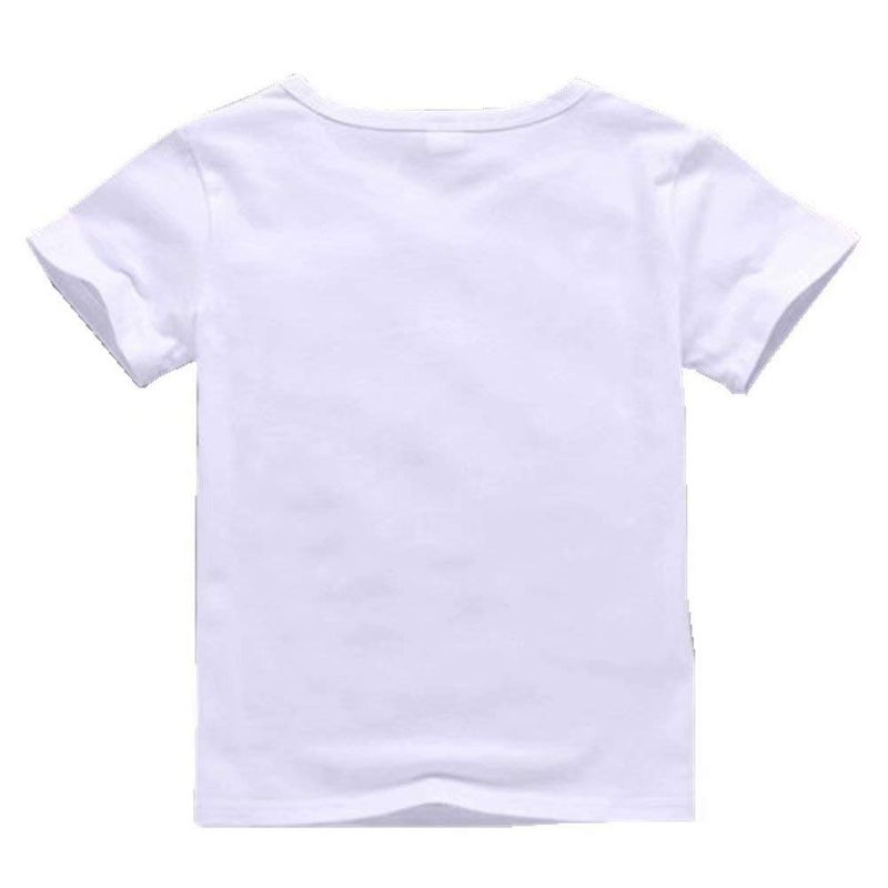 Szytypyl Girls Flip Cat Sequin T-Shirts Short Sleeve Crew Shirt Kids Summer White Casual Pullover Top - Image 2